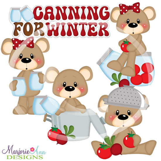 Franklin & Frannie Canning For Winter SVG Cutting Files - Click Image to Close